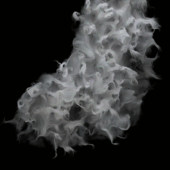 Lupus Albus Dextra Pala Unfurled